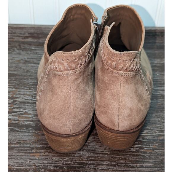 Vince Camuto Women's Tan Suede Parrla Ankle Bootie Size 10W/42 - Picture 4 of 5